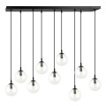 Lampa wisząca COSMO 9 BLACK/TRANSPARENT