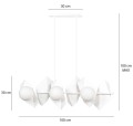 Lampa wisząca DRIFTON 6 WHITE