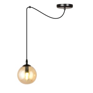 Lampa wisząca GIGI 1 BLACK/MIODOWY