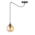 Lampa wisząca GIGI 1 BLACK/MIODOWY