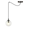 Lampa wisząca GIGI 1 BLACK/TRANSPARENT