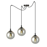 Lampa wisząca GIGI 3 BLACK/GRAFIT