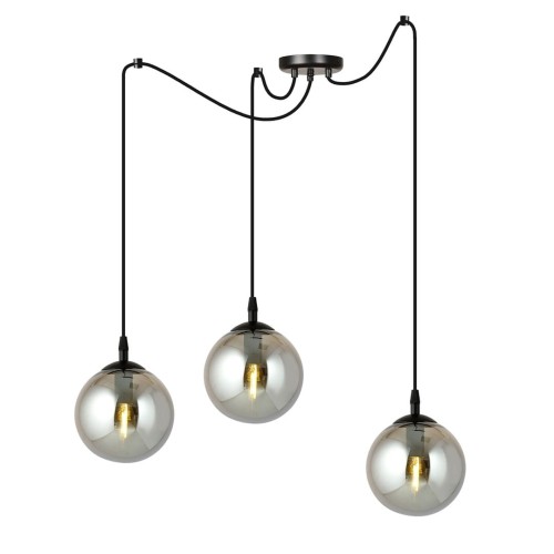 Lampa wisząca GIGI 3 BLACK/GRAFIT