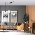 Lampa wisząca GIGI 3 BLACK/TRANSPARENT