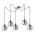 Lampa wisząca GIGI 5 BLACK/GRAFIT
