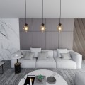Lampa wisząca ISTAR 1 BLACK/MIODOWY