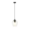 Lampa wisząca ISTAR 1 BLACK/TRANSPARENT