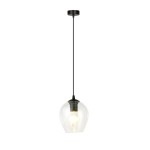 Lampa wisząca ISTAR 1 BLACK/TRANSPARENT