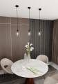 Lampa wisząca ISTAR 1 BLACK/TRANSPARENT
