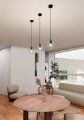 Lampa wisząca ISTAR 1 BLACK/TRANSPARENT