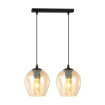 Lampa wisząca ISTAR 2 BLACK/MIODOWY