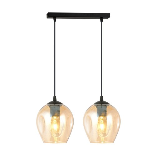 Lampa wisząca ISTAR 2 BLACK/MIODOWY
