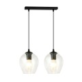 Lampa wisząca ISTAR 2 BLACK/TRANSPARENT