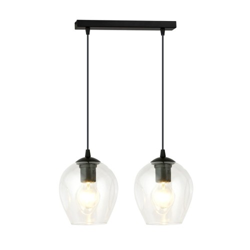 Lampa wisząca ISTAR 2 BLACK/TRANSPARENT