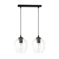 Lampa wisząca ISTAR 2 BLACK/TRANSPARENT