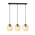 Lampa wisząca ISTAR 3 BLACK/MIODOWY