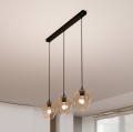 Lampa wisząca ISTAR 3 BLACK/MIODOWY