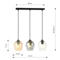 Lampa wisząca ISTAR 3 BLACK/MIX