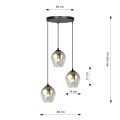 Lampa wisząca ISTAR 3 PREMIUM BLACK/GRAFIT