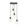 Lampa wisząca ISTAR 4 PREMIUM BLACK/TRANSPARENT