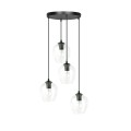Lampa wisząca ISTAR 4 PREMIUM BLACK/TRANSPARENT