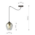 Lampa wisząca LEVEL 1 BLACK/GRAFIT