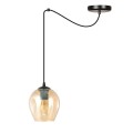 Lampa wisząca LEVEL 1 BLACK/MIODOWY