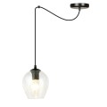 Lampa wisząca LEVEL 1 BLACK/TRANSPARENT