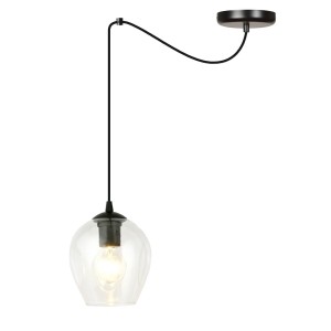 Lampa wisząca LEVEL 1 BLACK/TRANSPARENT
