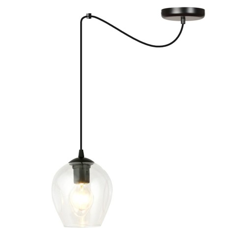Lampa wisząca LEVEL 1 BLACK/TRANSPARENT