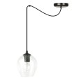 Lampa wisząca LEVEL 1 BLACK/TRANSPARENT