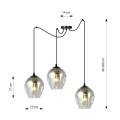 Lampa wisząca LEVEL 3 BLACK/GRAFIT