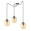 Lampa wisząca LEVEL 3 BLACK/MIODOWY