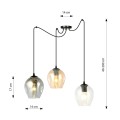 Lampa wisząca LEVEL 3 BLACK/MIX