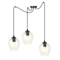 Lampa wisząca LEVEL 3 BLACK/TRANSPARENT