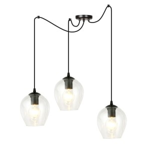 Lampa wisząca LEVEL 3 BLACK/TRANSPARENT