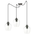 Lampa wisząca LEVEL 3 BLACK/TRANSPARENT