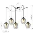 Lampa wisząca LEVEL 5 BLACK/GRAFIT