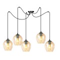Lampa wisząca LEVEL 5 BLACK/MIODOWY