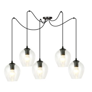 Lampa wisząca LEVEL 5 BLACK/TRANSPARENT