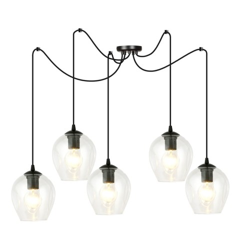 Lampa wisząca LEVEL 5 BLACK/TRANSPARENT