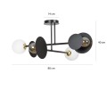Lampa sufitowa MINERVA 4 BLACK