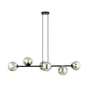 Lampa wisząca ROSSI 6 BLACK/GRAFIT
