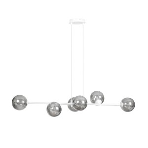 Lampa wisząca ROSSI 6 WHITE/GRAFIT
