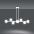 Lampa wisząca ROSSI 8 WHITE/MIODOWY
