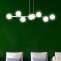 Lampa wisząca ROSSI 8 WHITE/MIODOWY