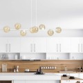 Lampa wisząca ROSSI 8 WHITE/MIODOWY