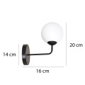 Kinkiet SELBI K1 BLACK