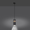 Lampa wisząca nowoczesna AKARI 1 BLACK