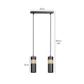 Lampa wisząca nowoczesna AKARI 2 BLACK